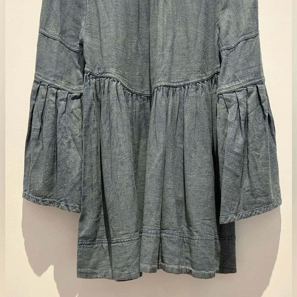 Free People Down East Denim Mini Dress NWT , sz : XS - Picture 11 of 12